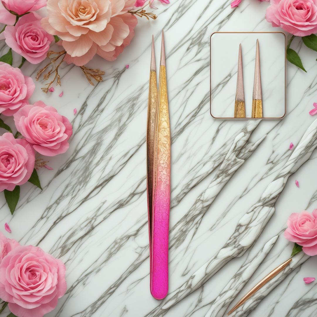Elegance Redefined: Custom Logo Tweezers by Olimor Beauty