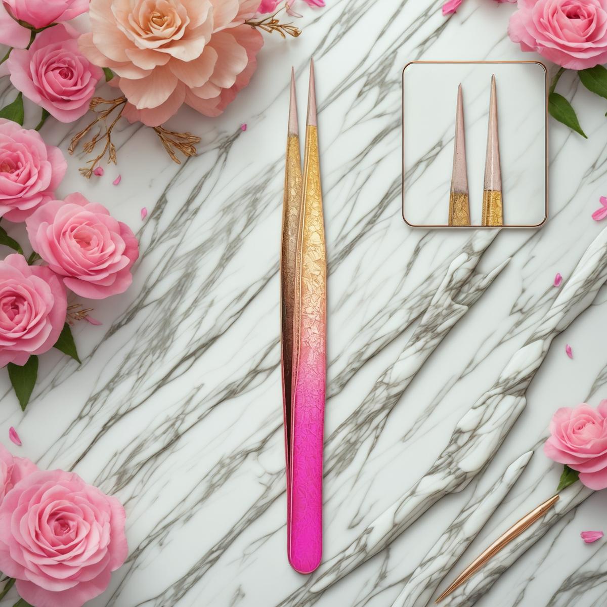 Elegance Redefined: Custom Logo Tweezers by Olimor Beauty