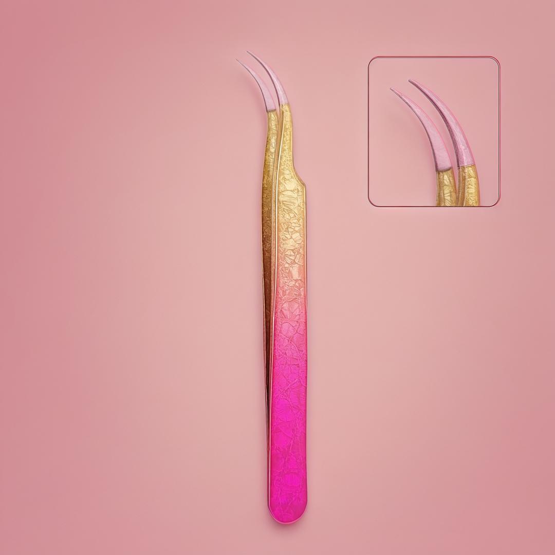Precision Tweezers for False Lash Application
