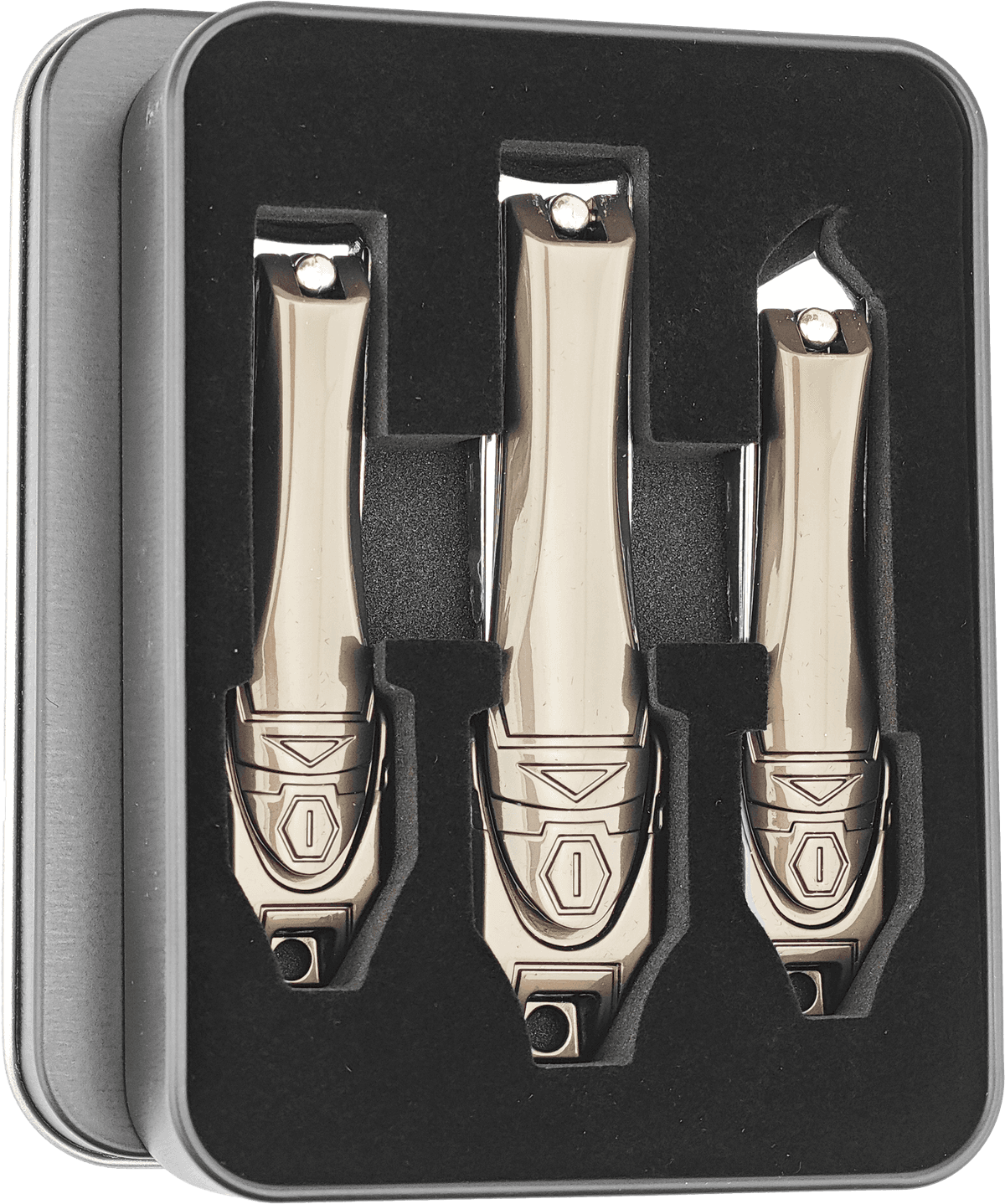 3pcs Nail Clipper Set: preparación de precisión de alta calidad