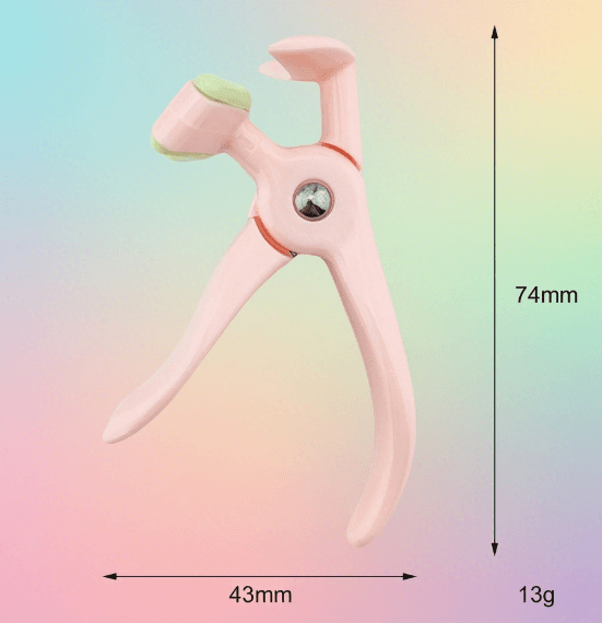 Guide du recourbe-cils rose compact pour un recourbement quotidien des cils