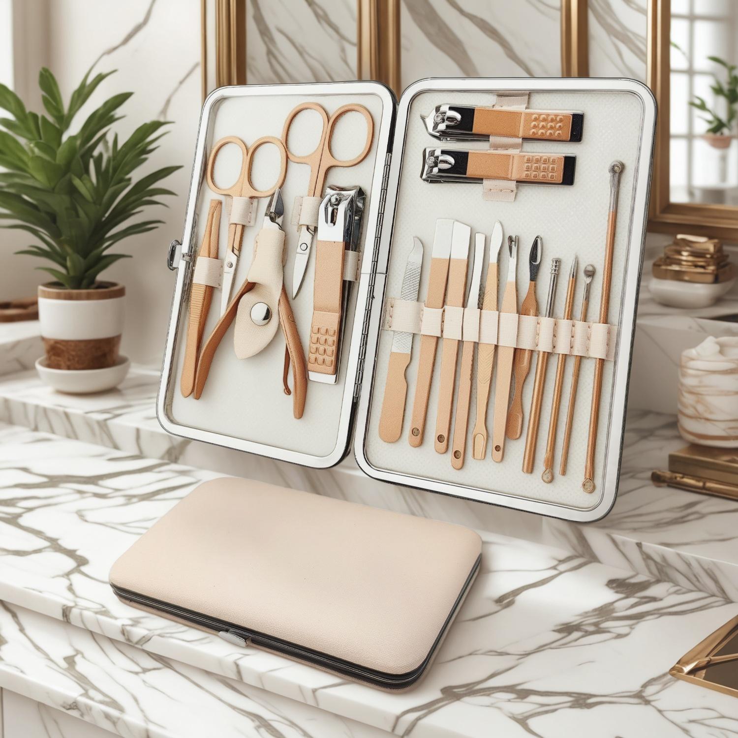 Achat en gros d'outils de manucure : Comment choisir un kit de manucure de 18 pièces pour la vente au détail, les cadeaux et les soins professionnels