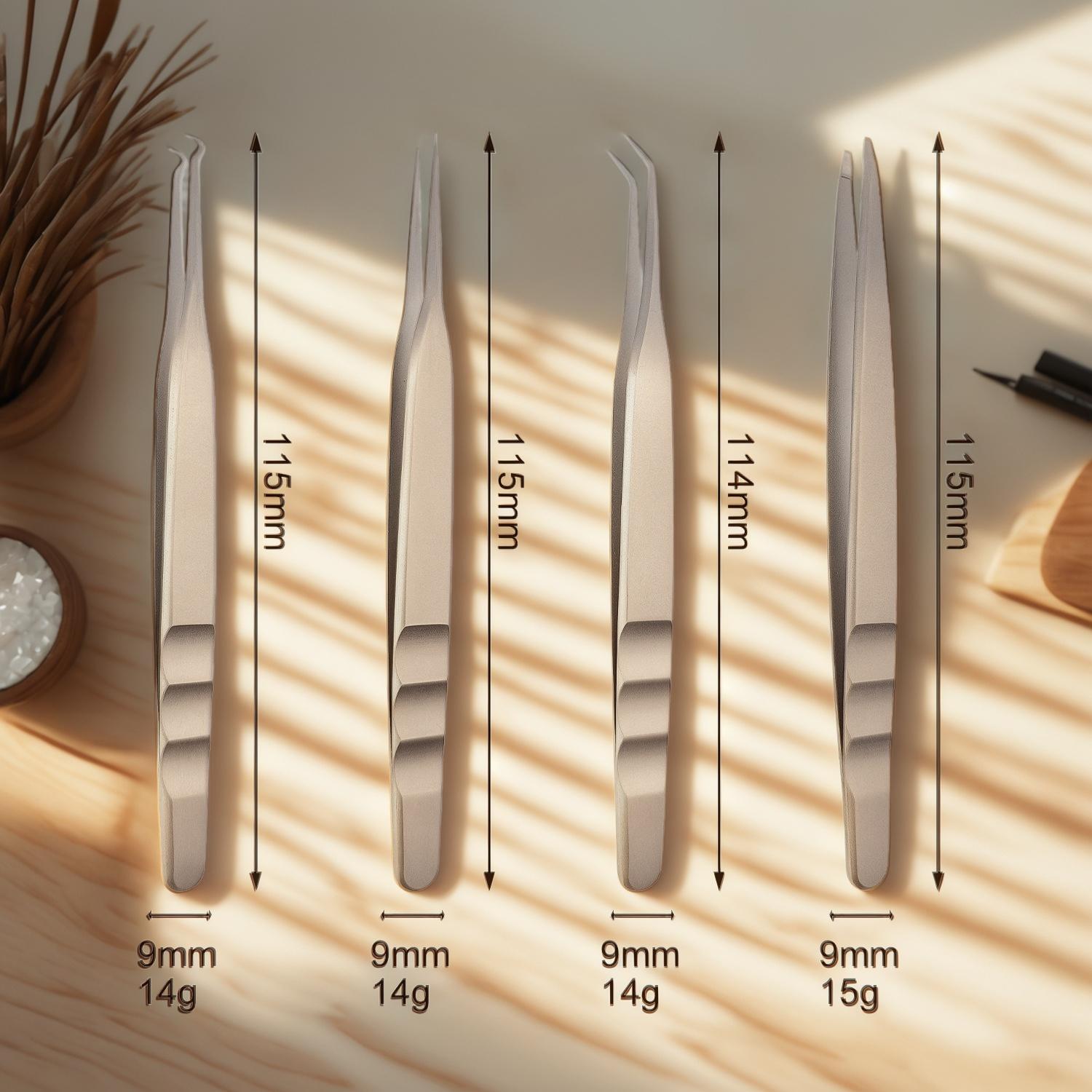 Pinces à épiler pour faux cils en gros pour les marques de beauté