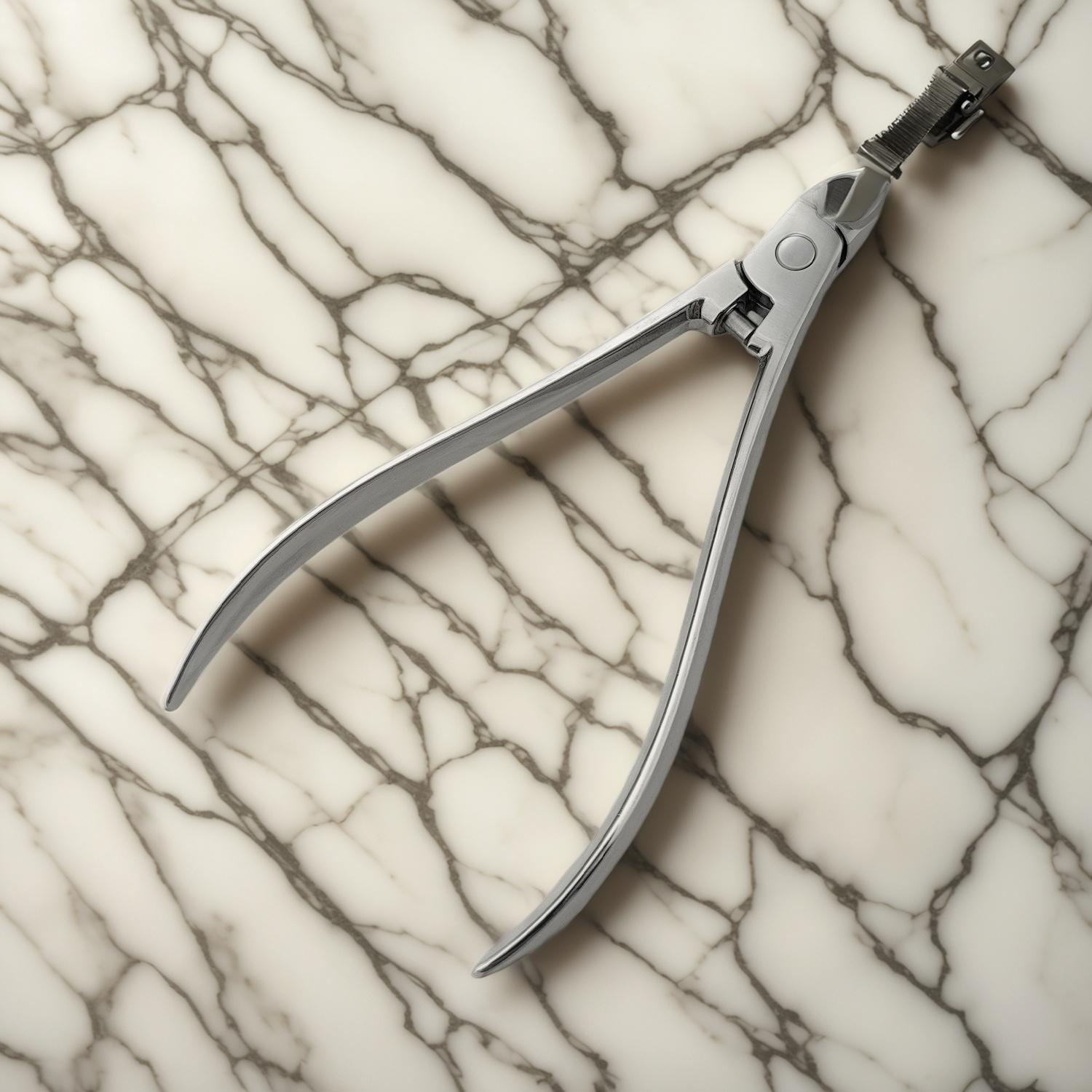 Pince à cuticules de luxe pour une précision en salon