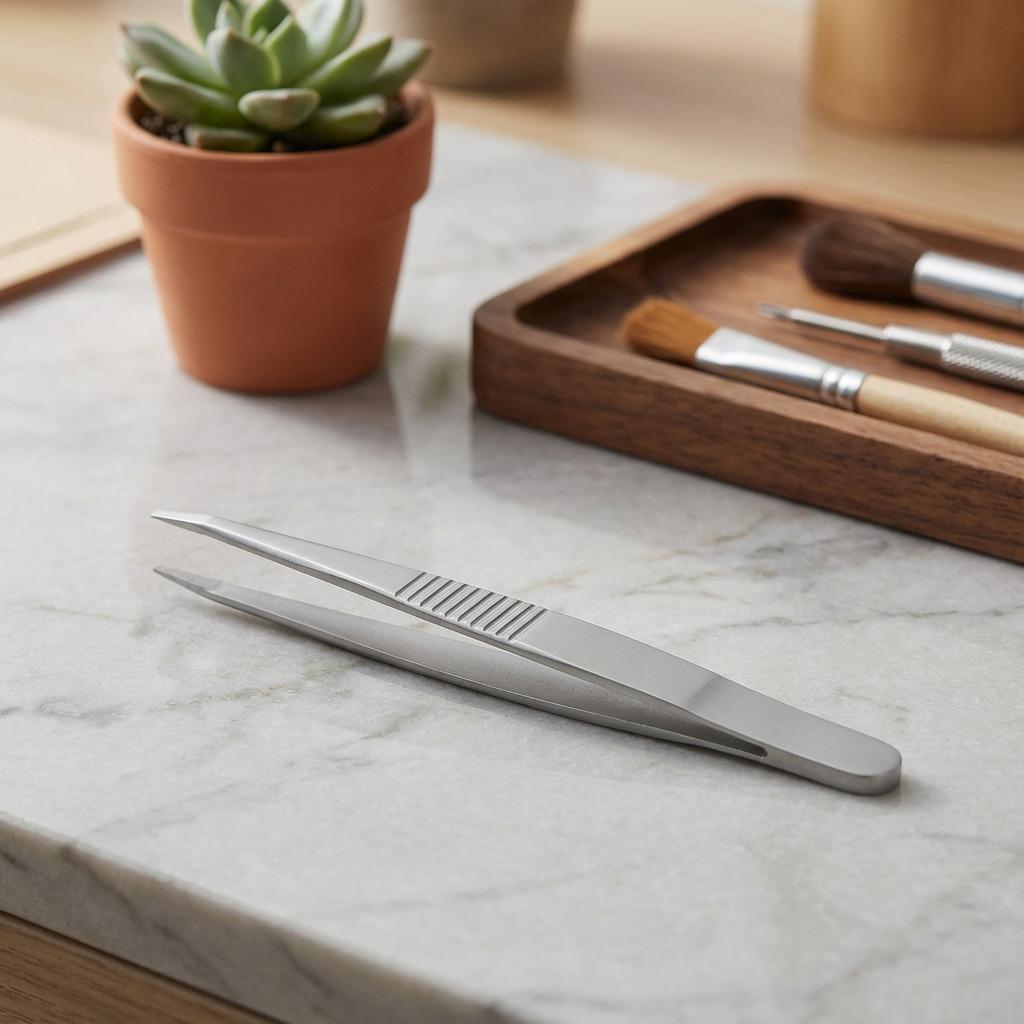 Pinces à épiler personnalisées avec logo pour les marques de beauté : précision, présentation et critères d’achat