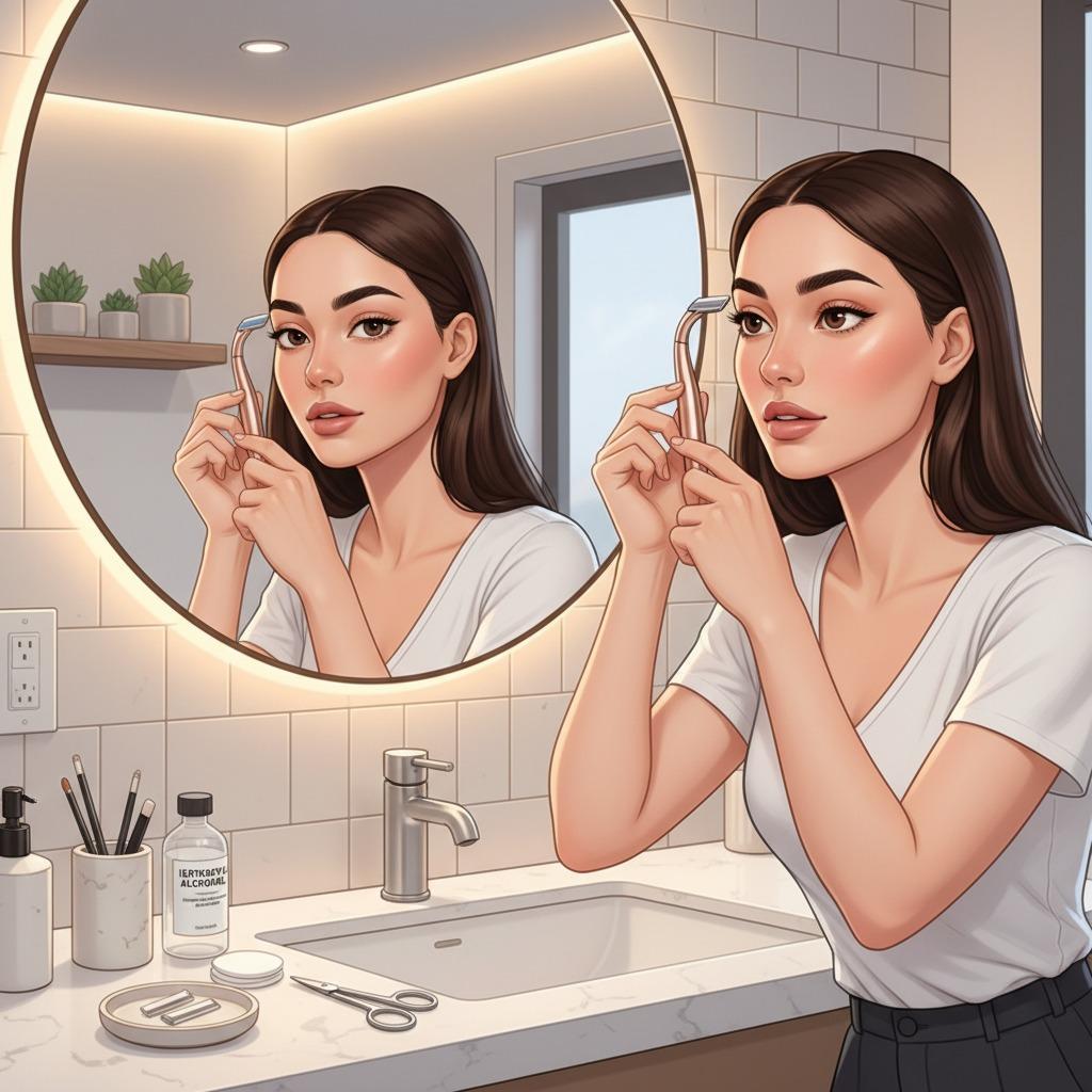 Maîtriser les sourcils : Guide étape par étape pour l’utilisation d’un rasoir à sourcils