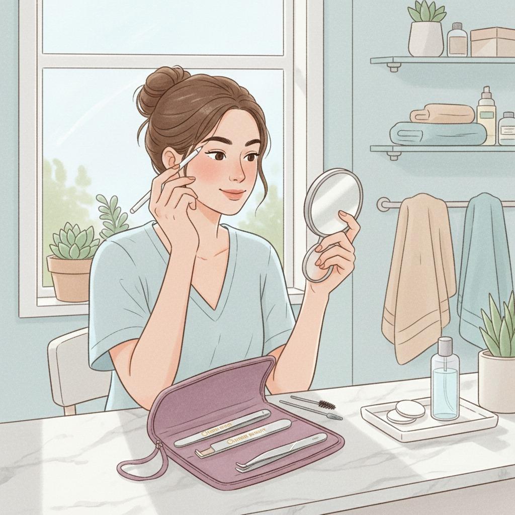 Perfektioniere das Formen deiner Augenbrauen mit der Olimor Beauty Pinzette