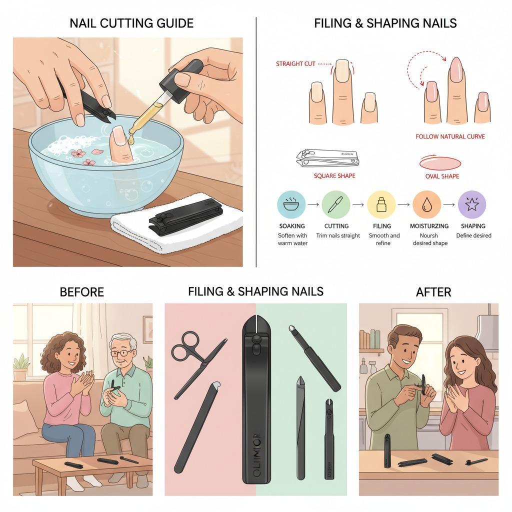 Guide professionnel de coupe des ongles pour une coupe nette et confortable