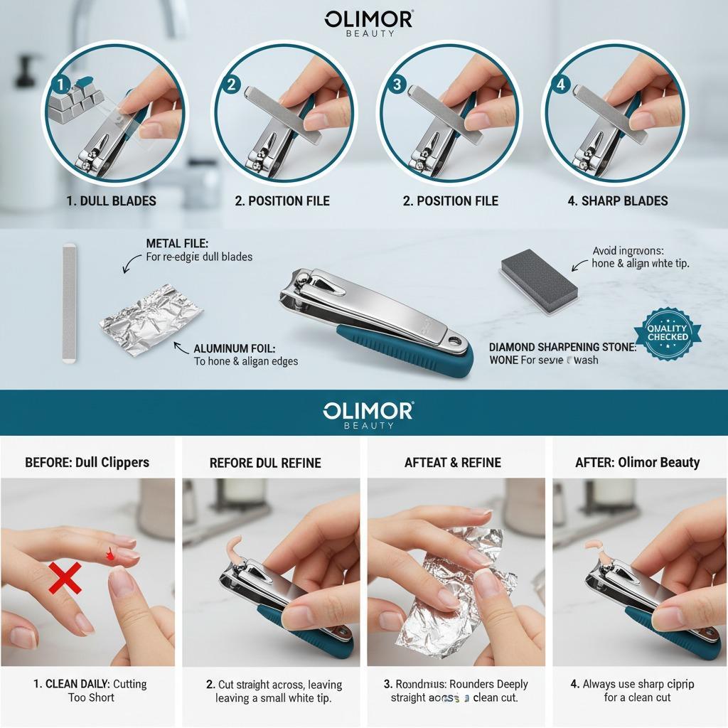 Guide d'affûtage et d'entretien de précision des coupe-ongles