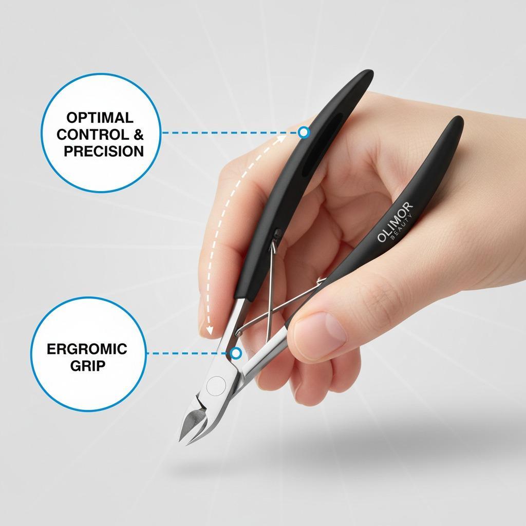 Discover Precision with Cuticle Nippers by Olimor Beauty