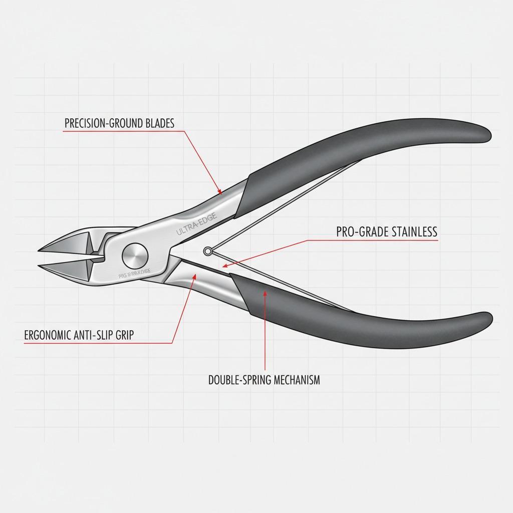 Guide pour pinces à cuticules : une coupe précise sans trop couper