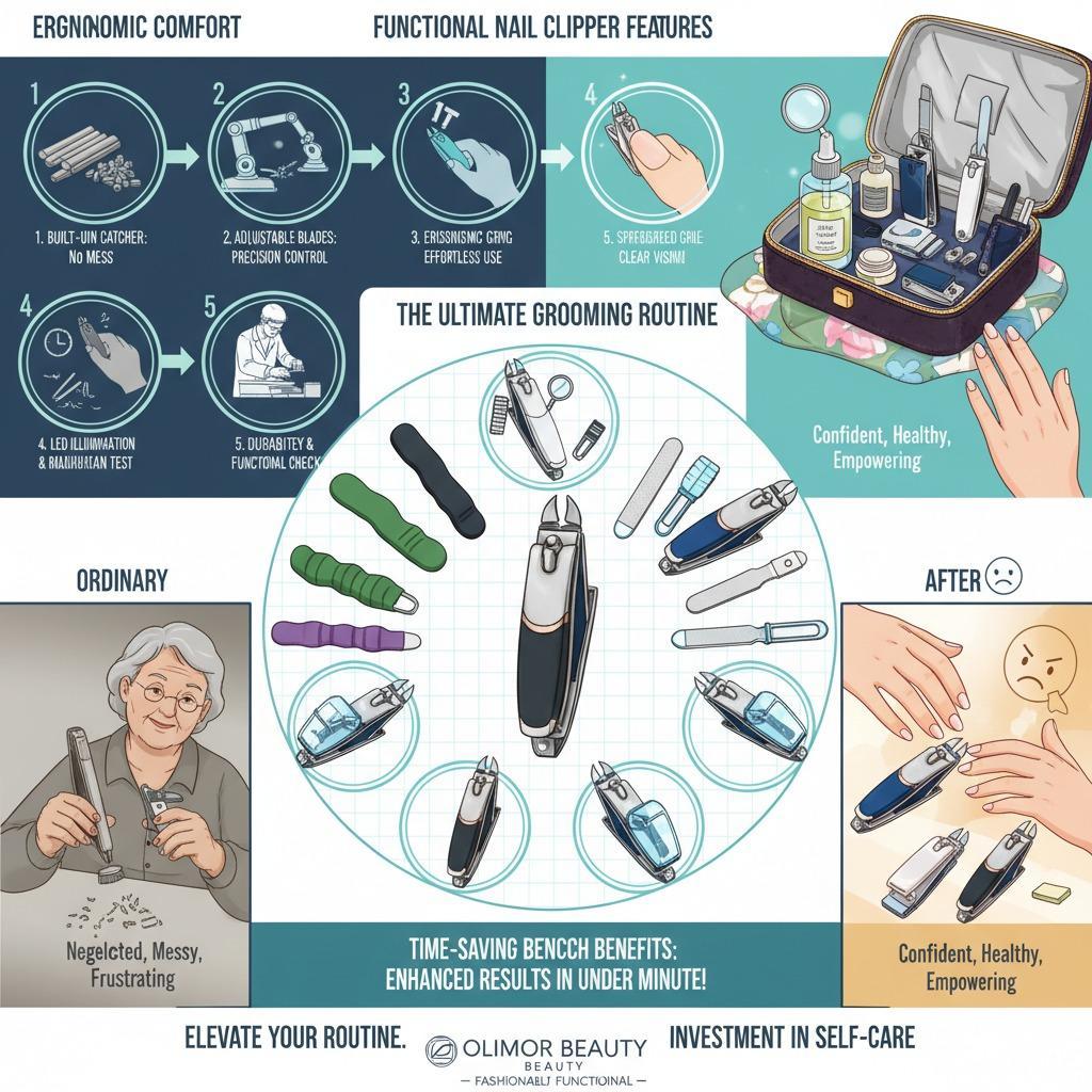 Des coupe-ongles innovants : des fonctionnalités pratiques pour une coupe plus nette et plus facile