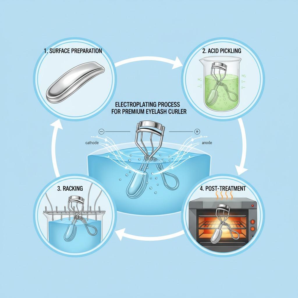 Recourbe-cils électroplaqués : comment les finitions métalliques haut de gamme améliorent leur durabilité