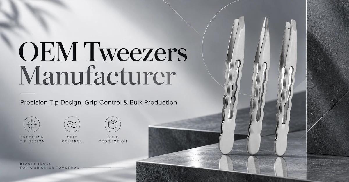 OEM Tweezers Manufacturer: How Beauty Brands Control Tip Geometry, Grip and Bulk Production