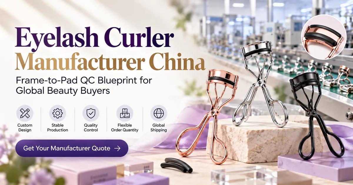 Eyelash Curler Manufacturer China: Frame-to-Pad QC Blueprint for Global Beauty Buyers