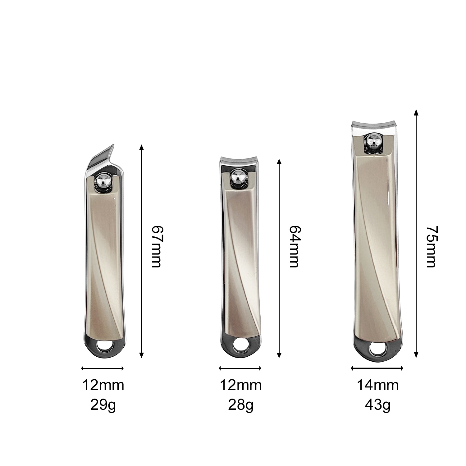 Durable Nail Clippers: LuxeTrim Set for Precision & Elegance