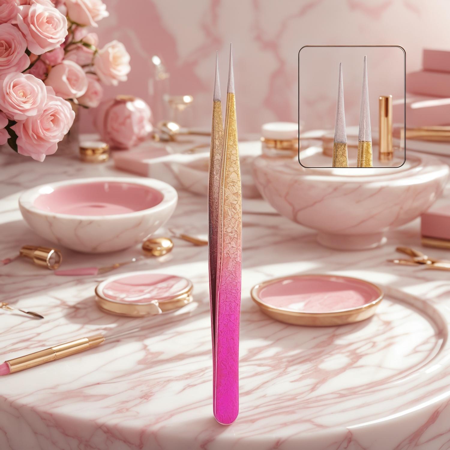False Lash Tweezers for Controlled Professional Application