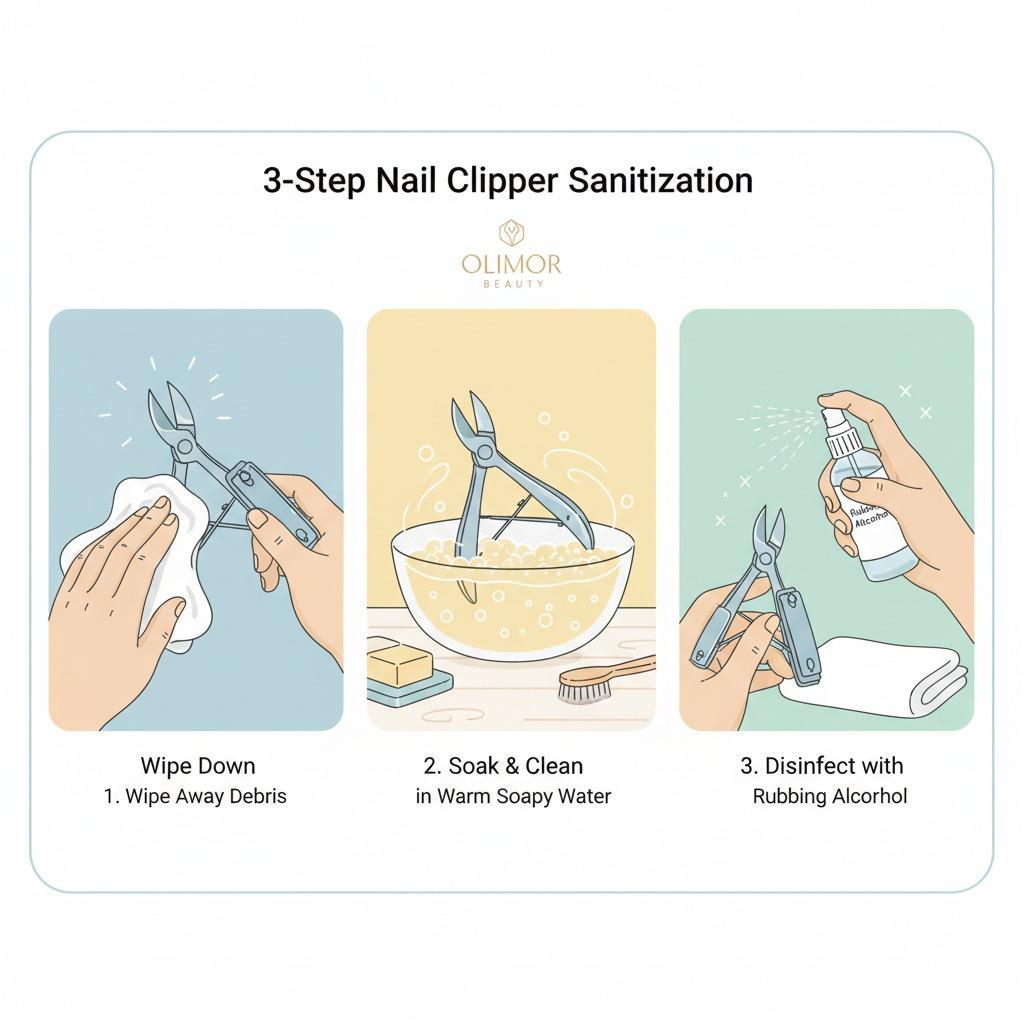 So desinfizieren Sie Nagelknipser für eine sichere Nagelpflege