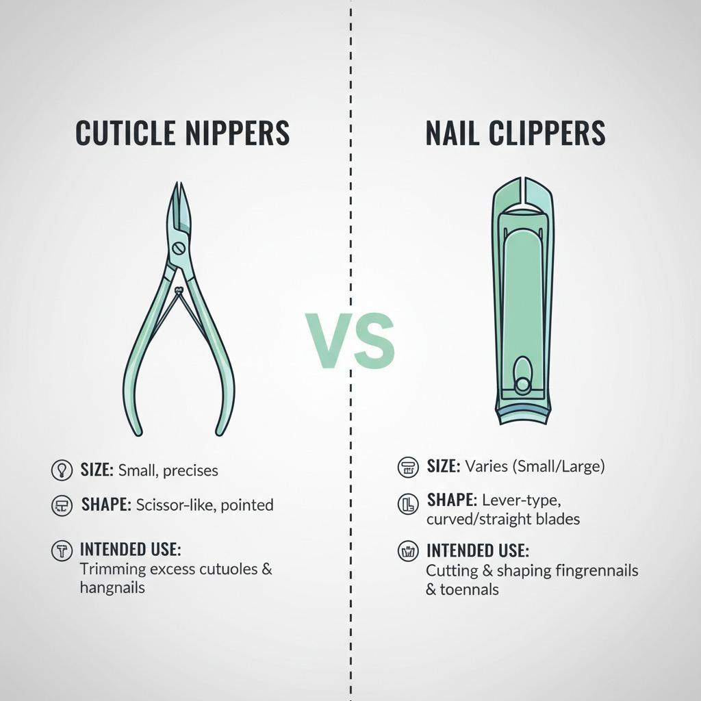 Differenza tra tronchesino per cuticole e tagliaunghie