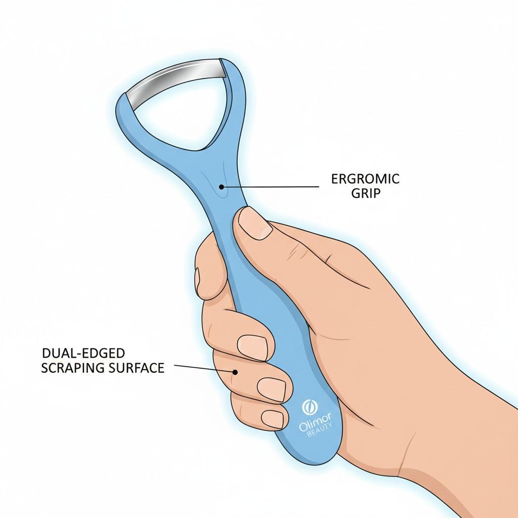 مكشطة اللسان: اكتشفي نظافة فموية فائقة