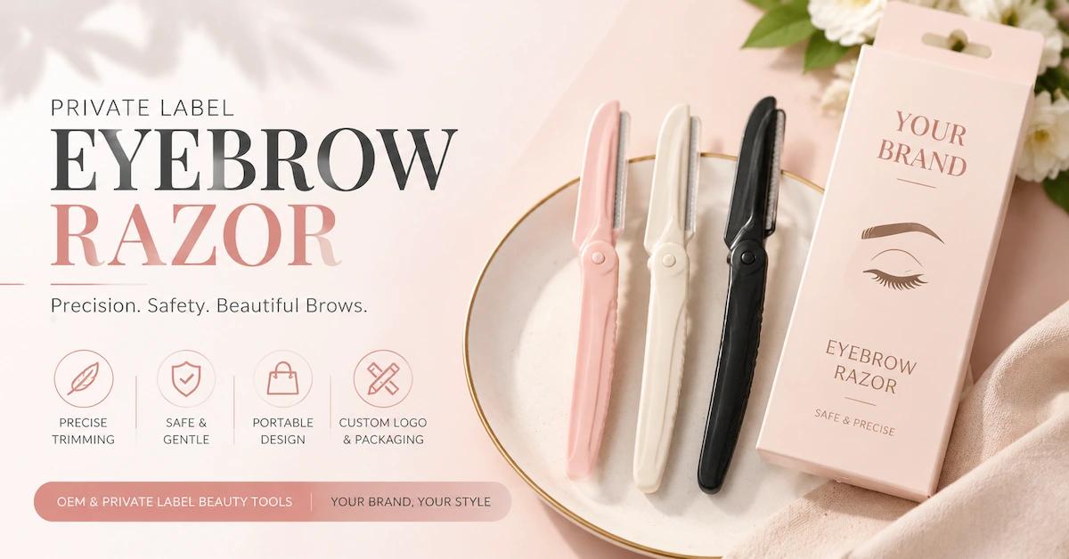 Guide du rasoir à sourcils de marque privée : comment les marques créent des outils pour sourcils personnalisés