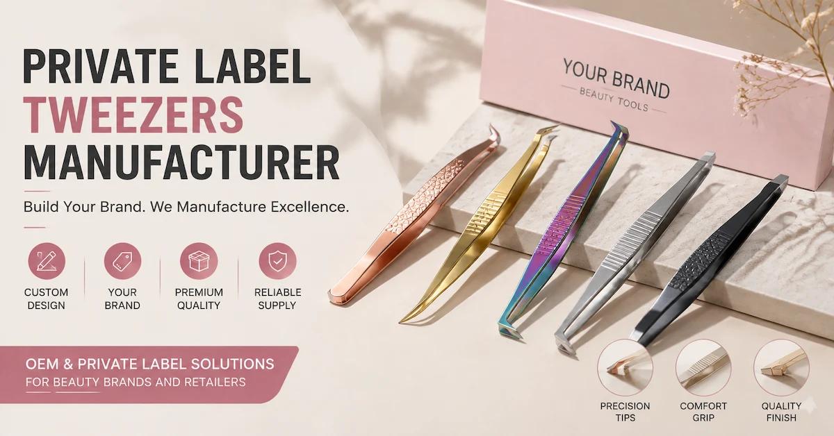 Fabricant de pinces à épiler en marque blanche : Comment les marques créent des gammes d’outils de beauté personnalisées